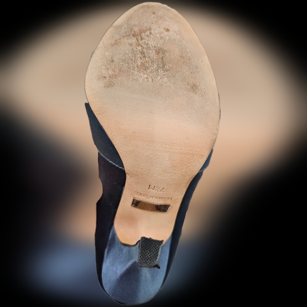Badgley Mischka blue heels bridal heels for wedding day - Picture 6 of 6